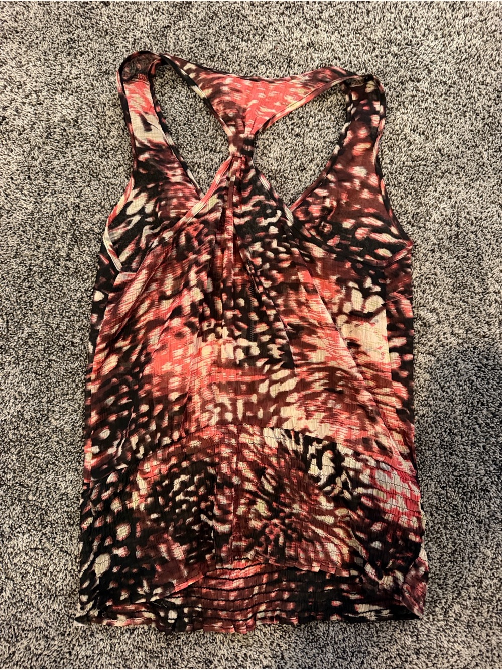 Fire Los Angeles Multicolor Ruffle Racerback Tank Top - Picture 2 of 3